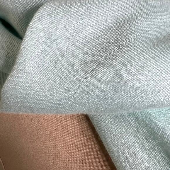 Theodora & Callum Scarf 28x76 Fringe Viscose Knit Blue Rectangle Shawl Minimal - Picture 10 of 11